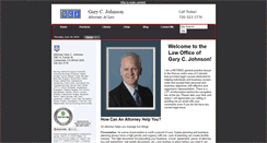 Desktop Screenshot of garycjohnsonlaw.com